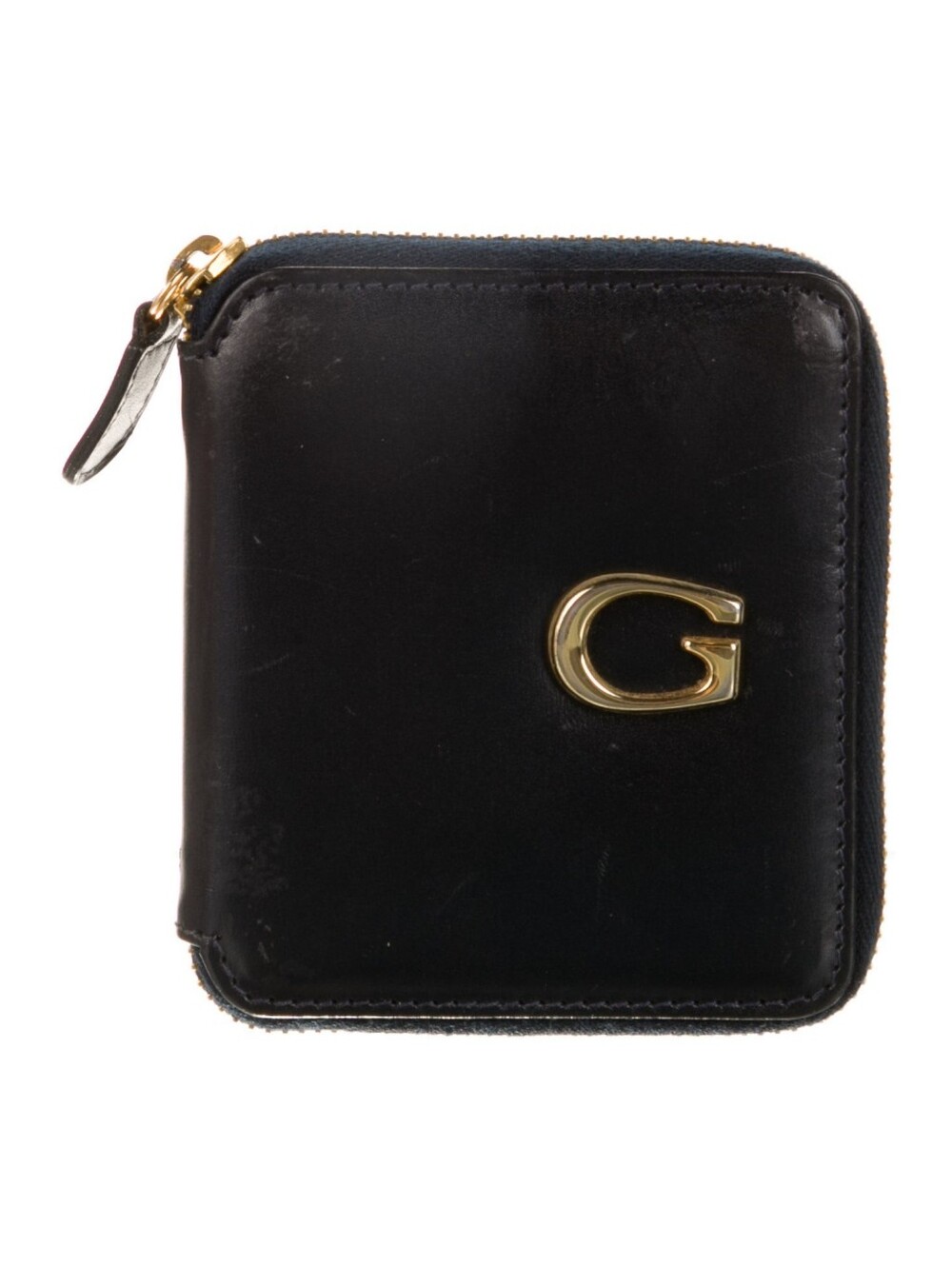 Gucci × Tom Ford Black Vintage Leather Mini Wallet EUC